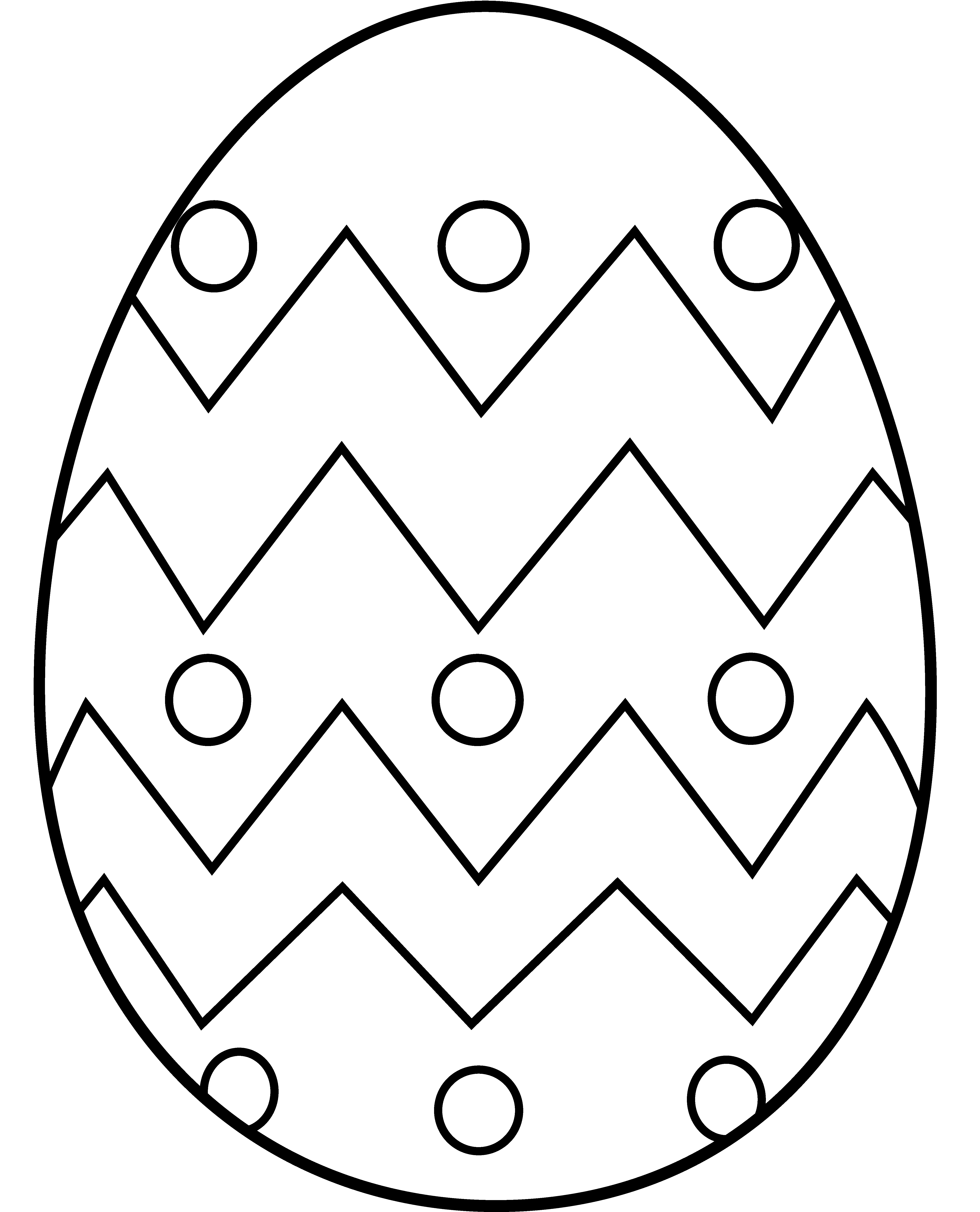 line clipart easter egg
