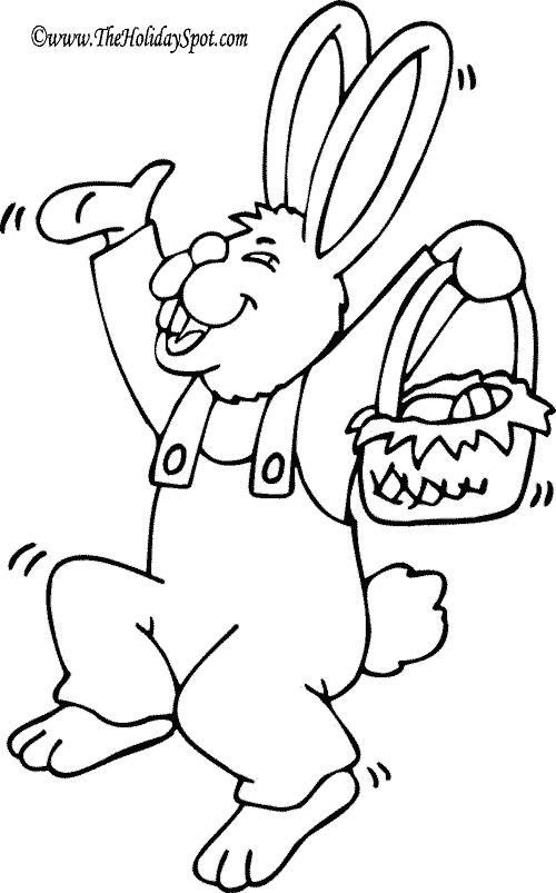 Easter coloring page print. Color clipart spot
