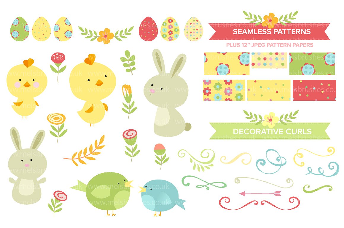 easter clipart pattern