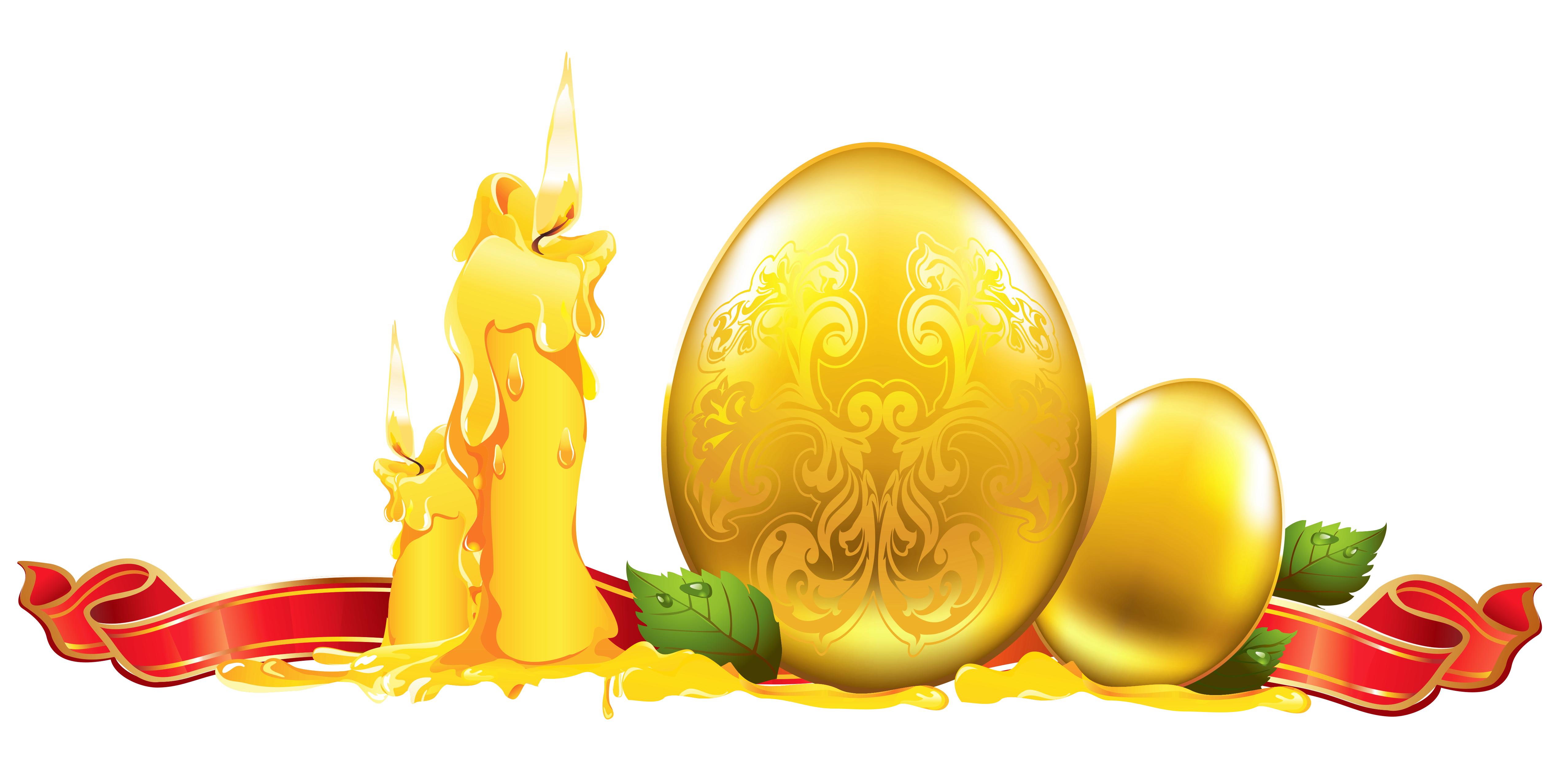 Golden png gallery yopriceville. Clipart easter decoration