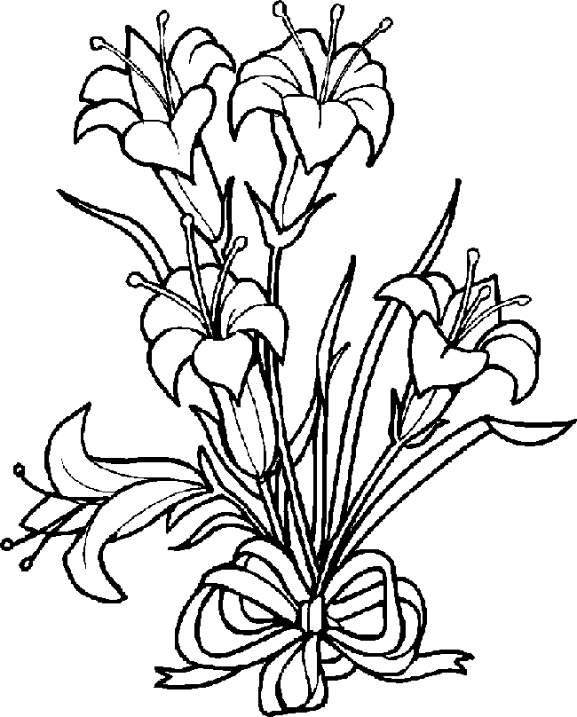 Flower clipart row. Free easter lily 