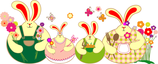 easter clipart family