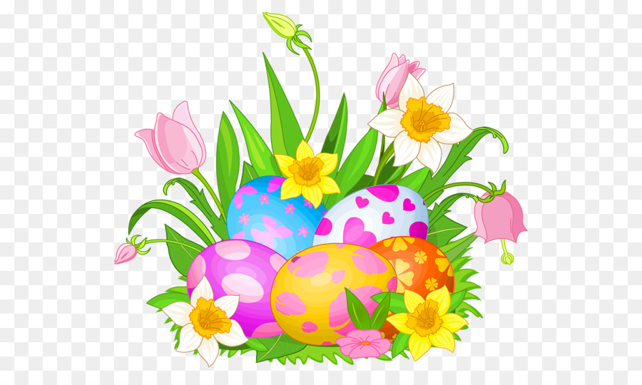 Clipart easter floral. Egg background flower food