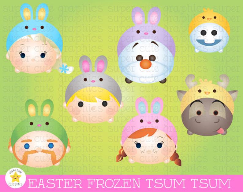 Tsum party princess printable. Easter clipart frozen