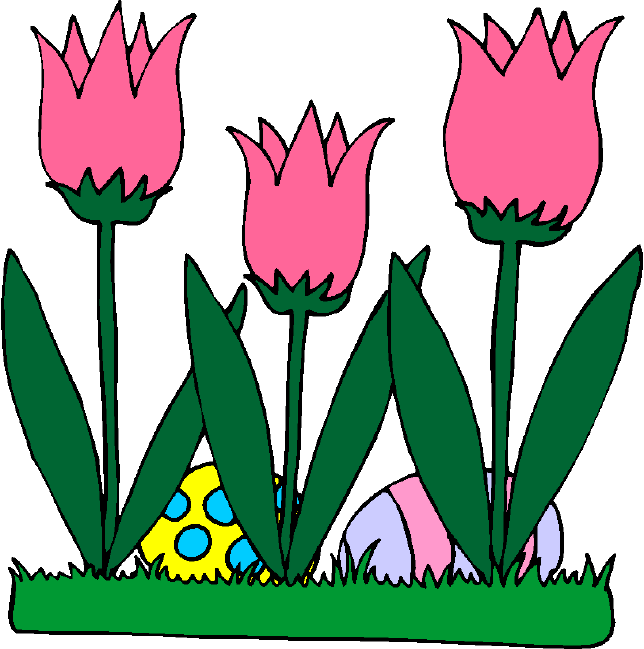 Euroclub schools in france. Easter clipart tulip