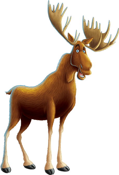 moose clipart word