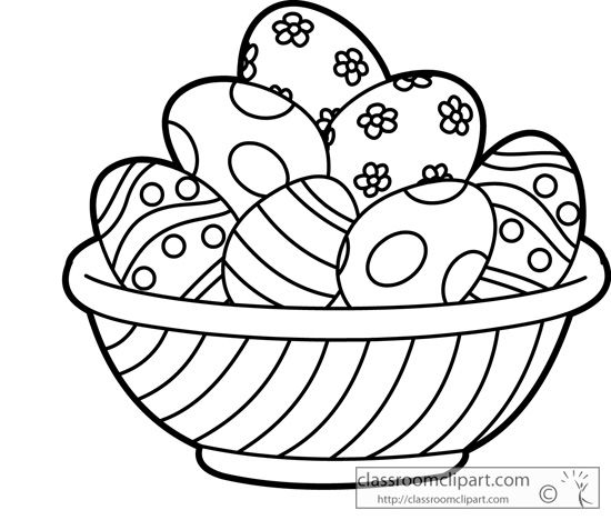 easter clipart outline