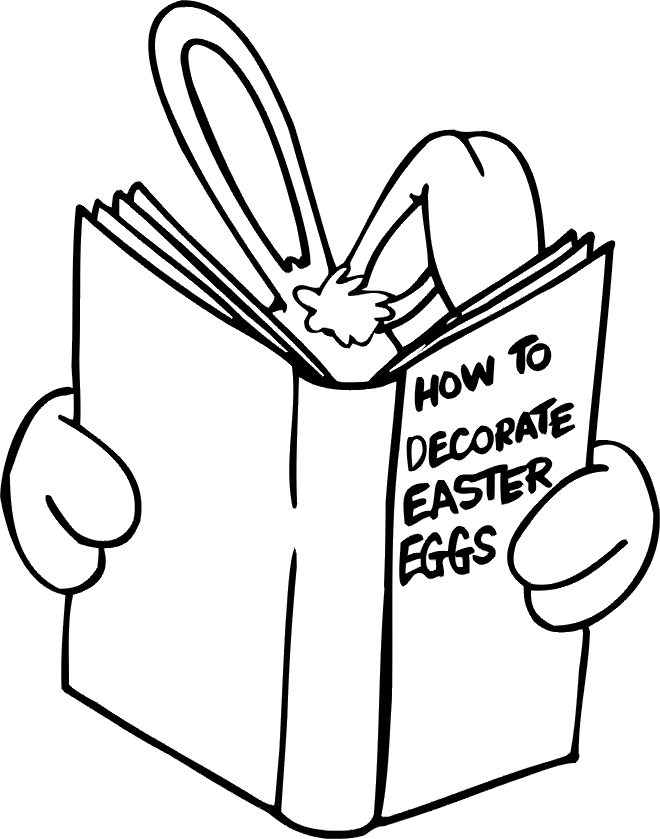 clipart easter reading
