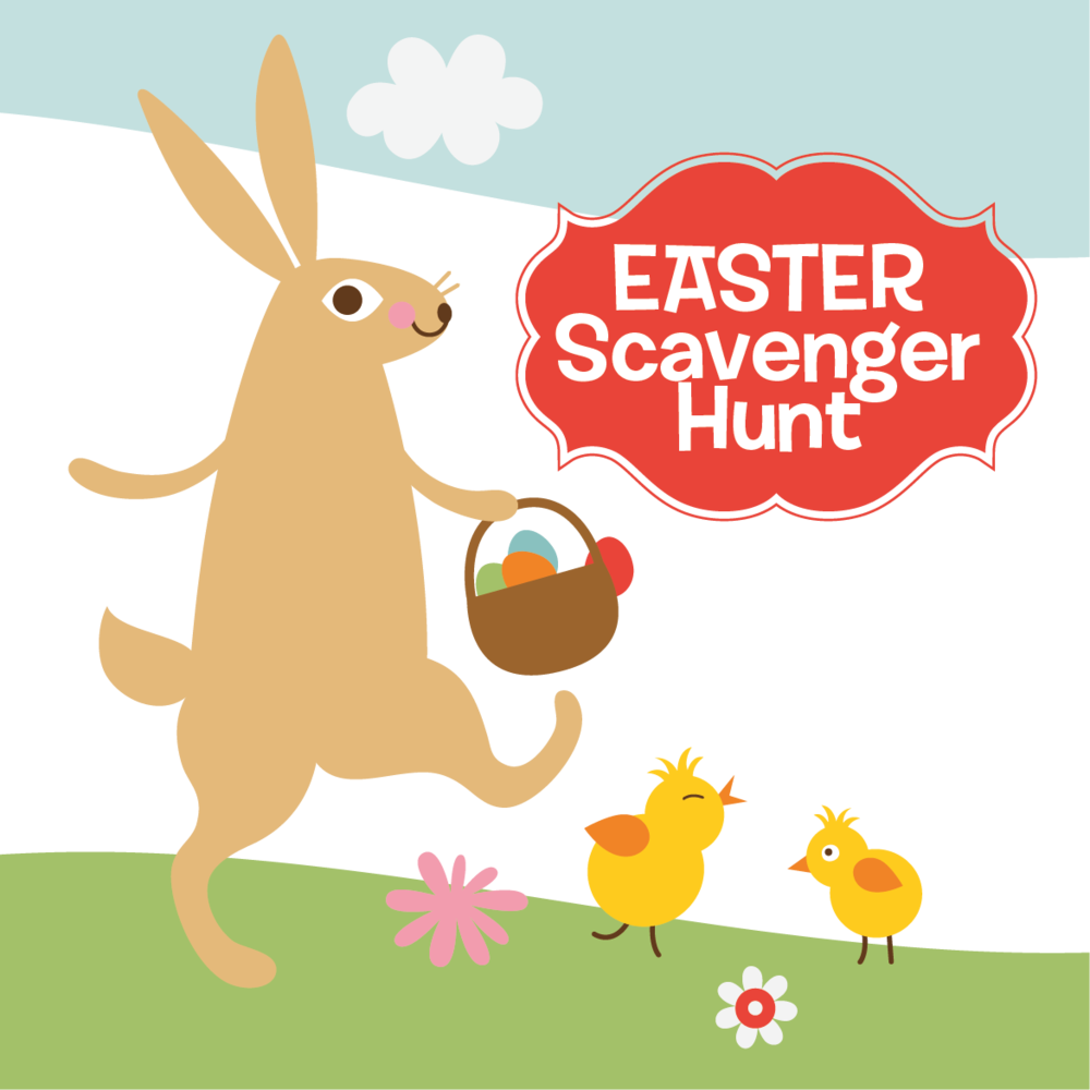 Maps clipart scavenger hunt. Easter little sprouts country