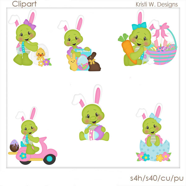 easter clipart turtle