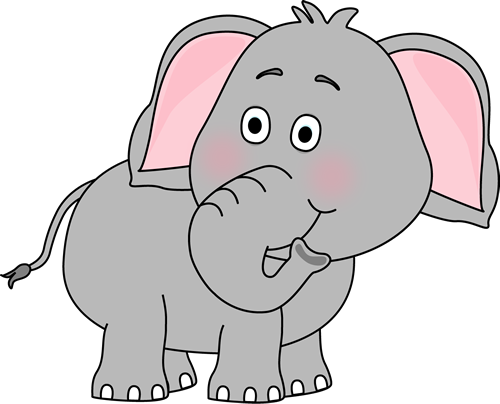 Clipart elephant. Cute baby clip art