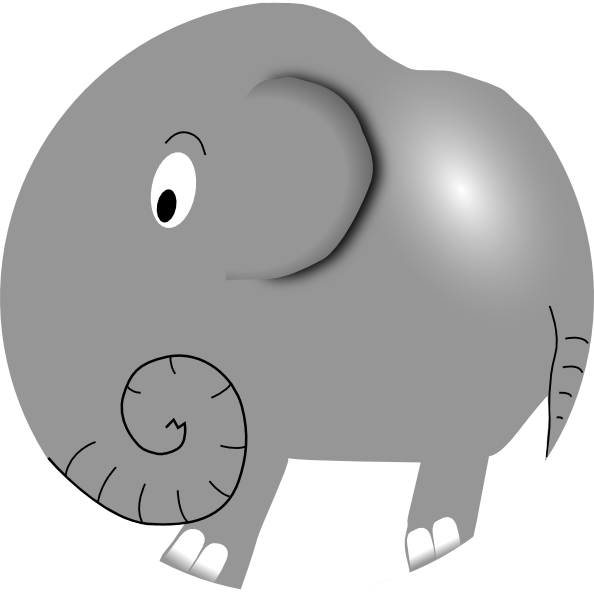 clipart elephant angry