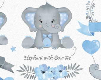 clipart elephant baby boy