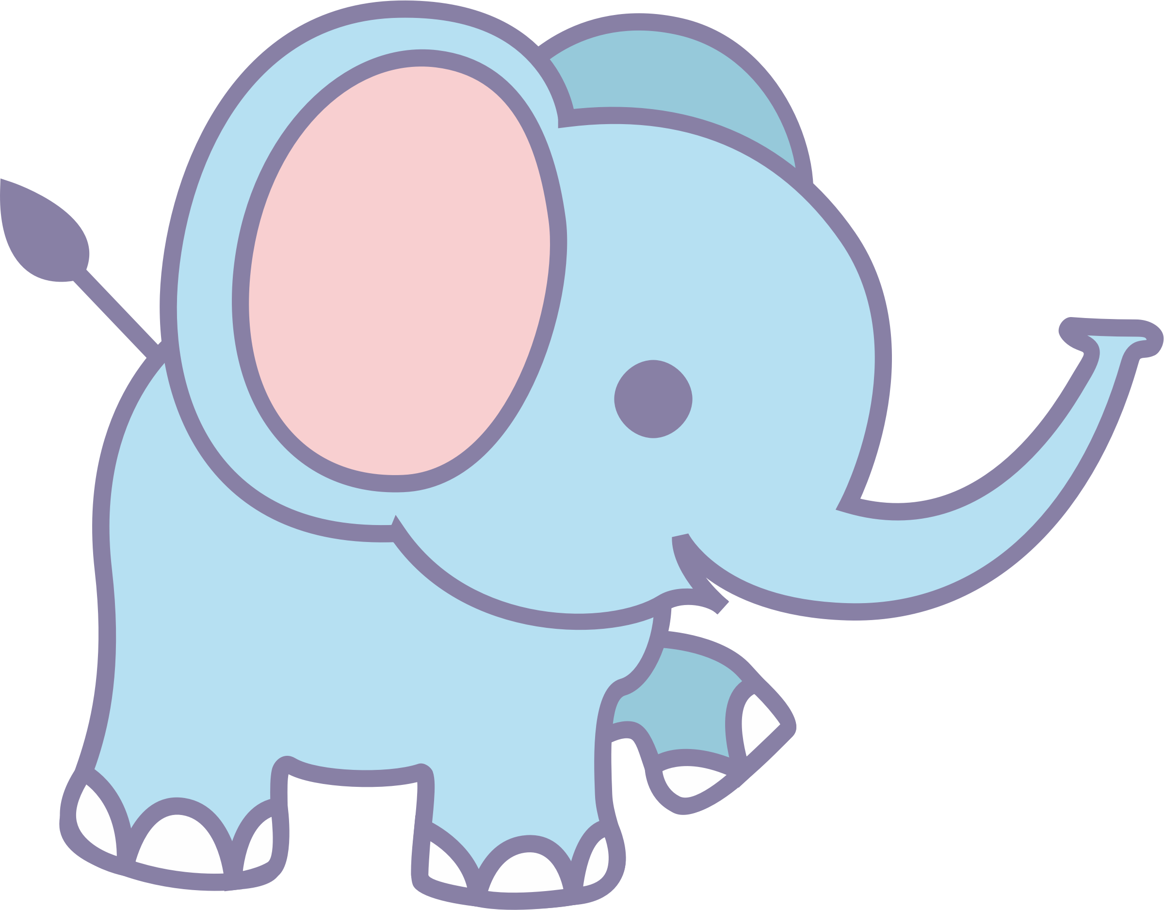 baby elephant plain clip art