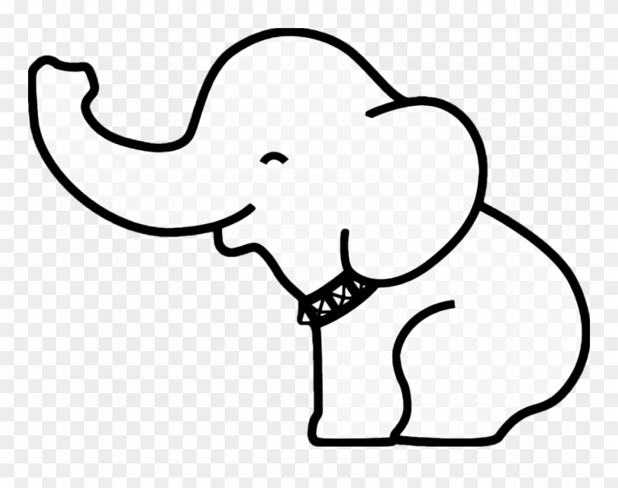 elephants clipart easy