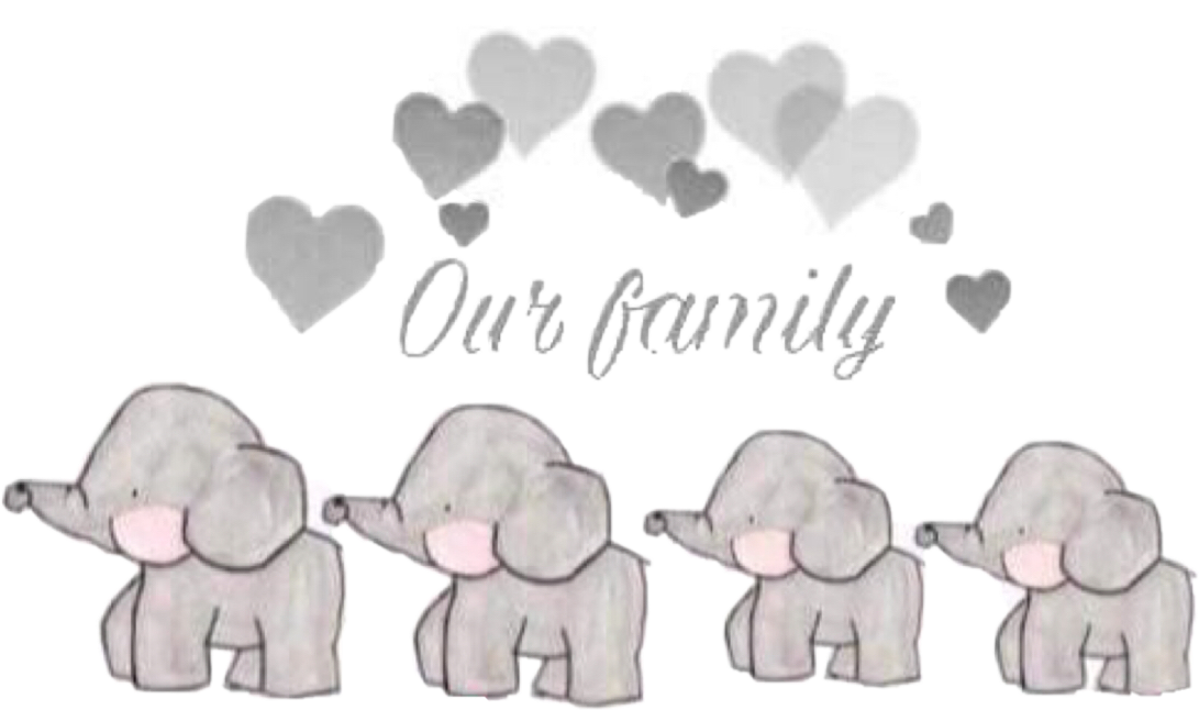 clipart elephant family