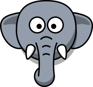 Free face cliparts download. Clipart elephant fancy