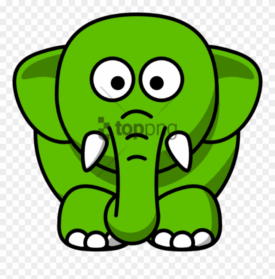 clipart elephant green