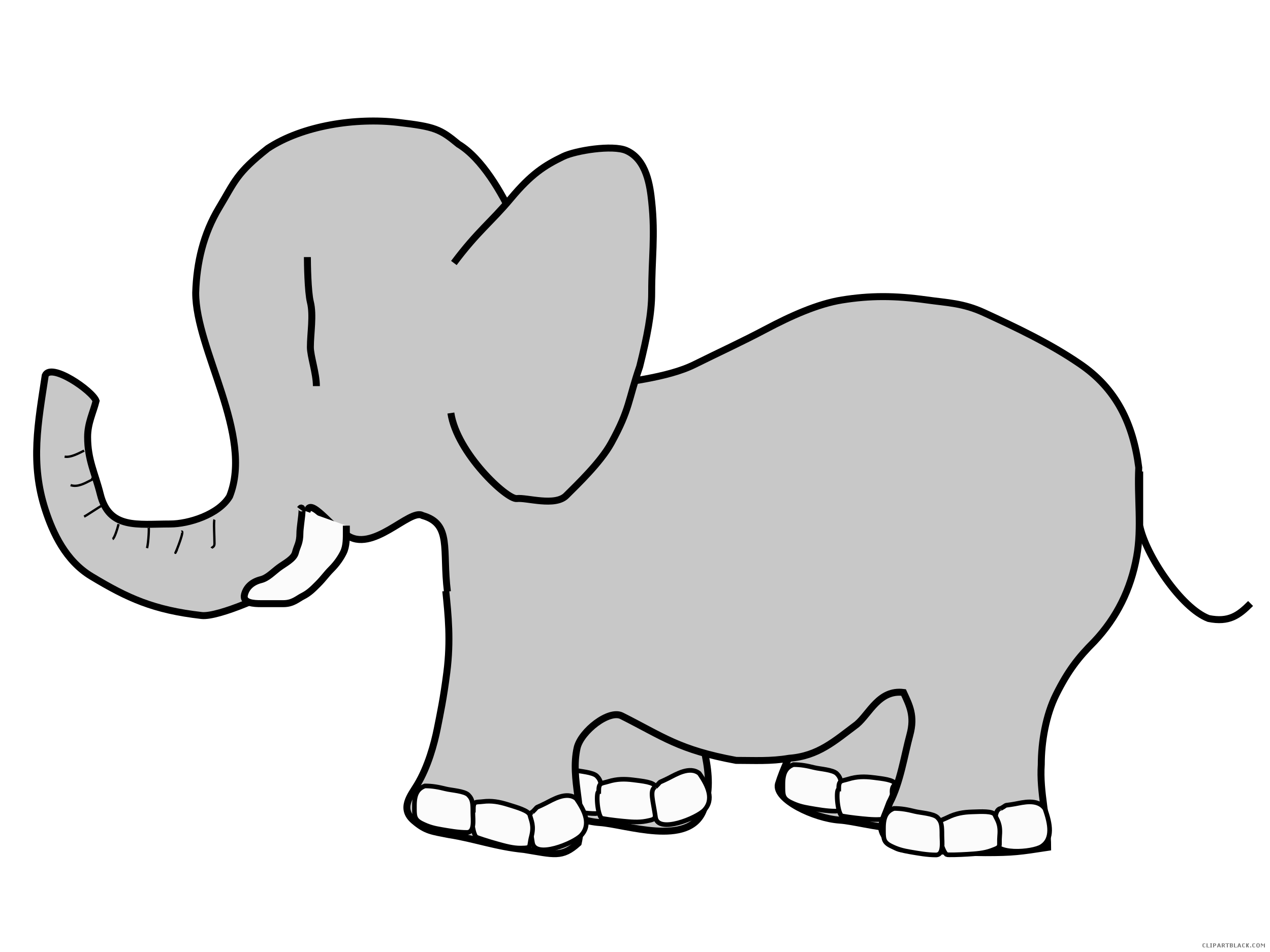clipart elephant grey
