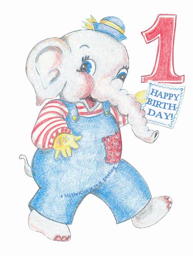 elephants clipart happy birthday
