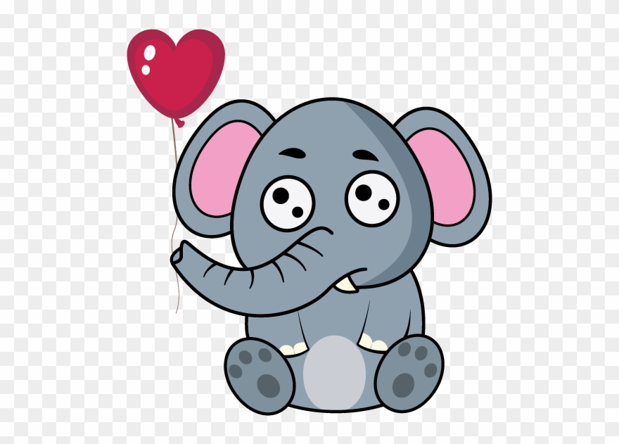 clipart elephant love