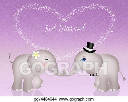 clipart elephant marriage