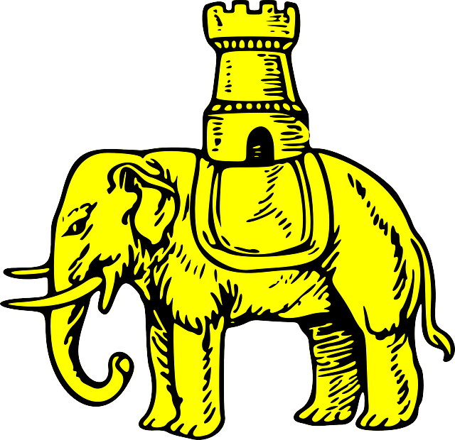 Image result for elephant. Tower clipart heraldic