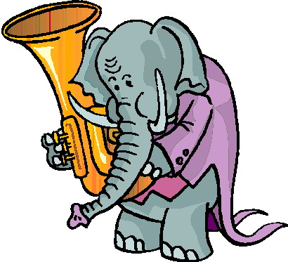 elephants clipart music