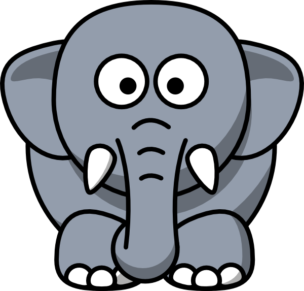 clipart girl elephant
