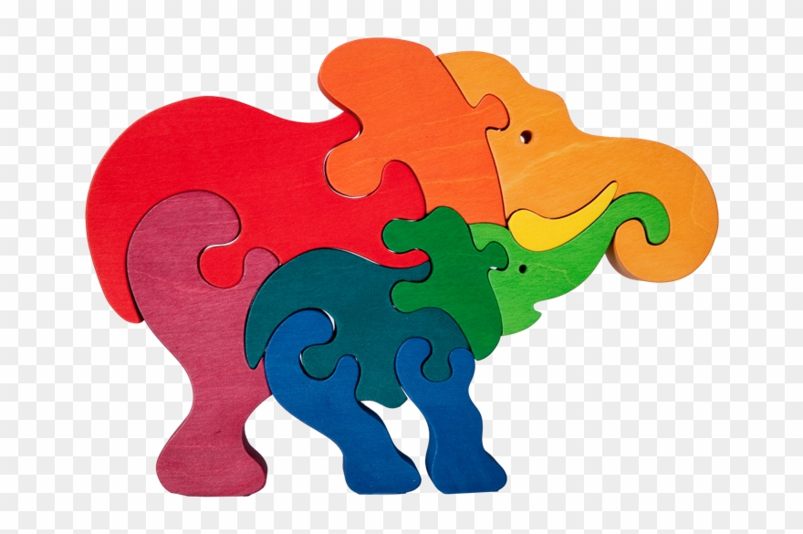 clipart elephant puzzle