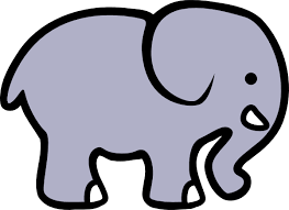 clipart elephant side view