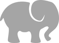 Clip art gray . Clipart elephant silhouette