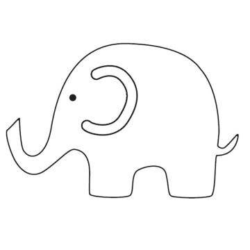 elephants clipart easy