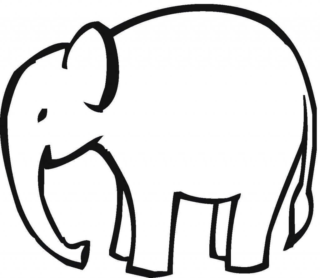 elephant clipart simple