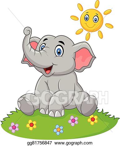 elephant clipart summer