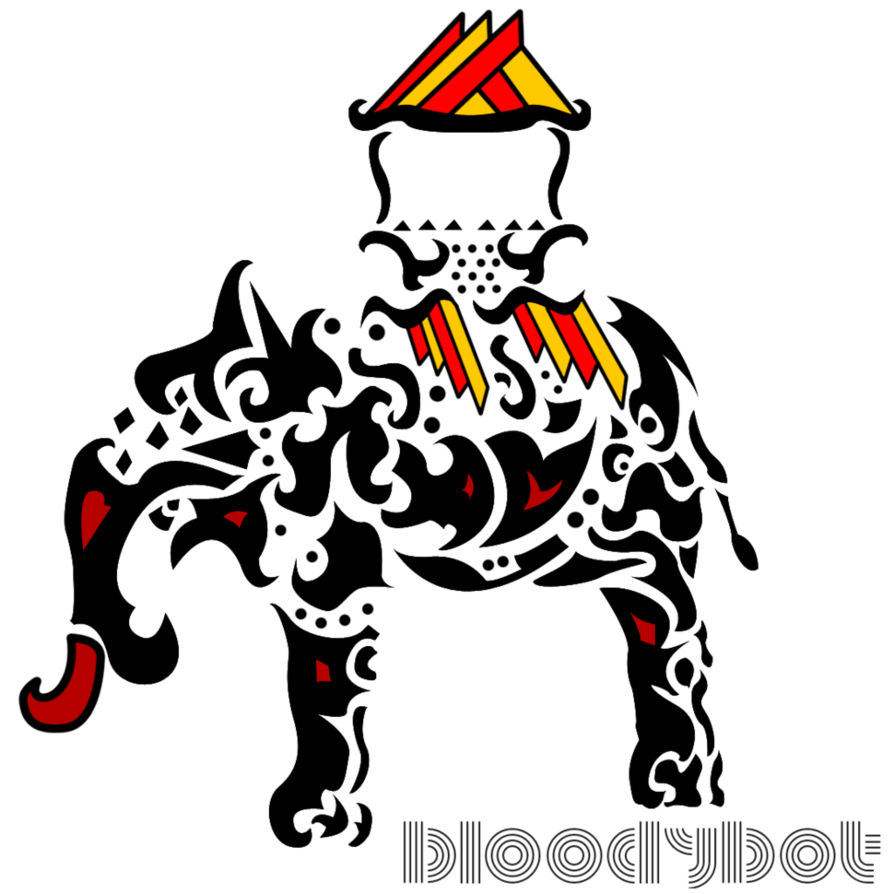 clipart elephant tribal