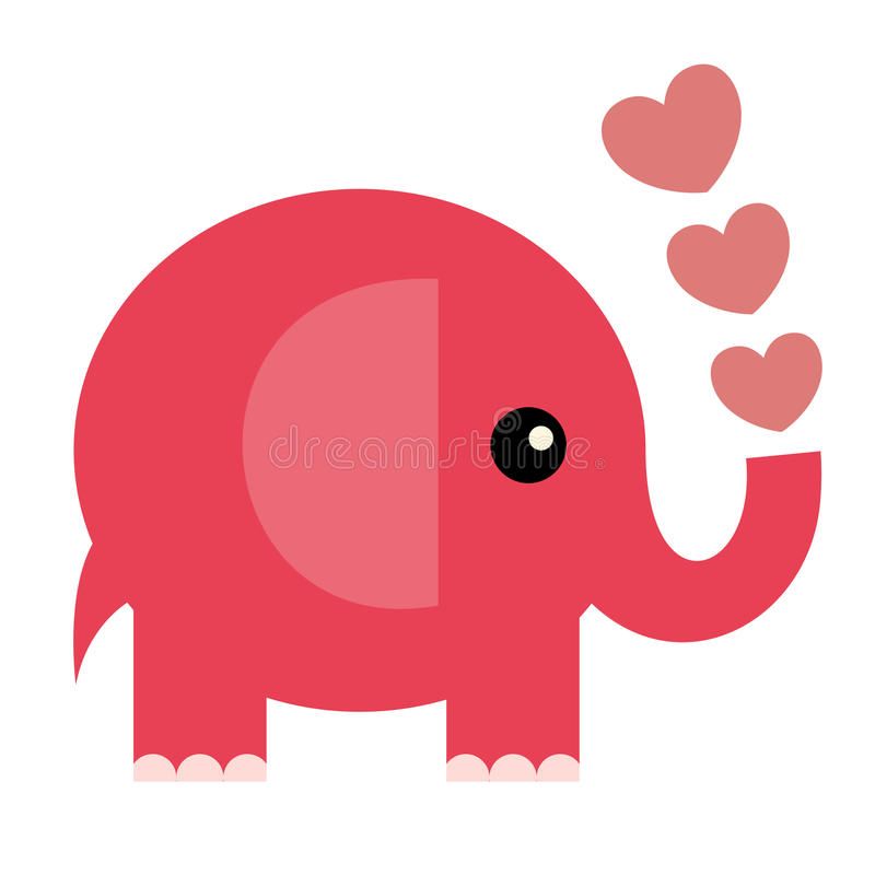 clipart elephant valentines day