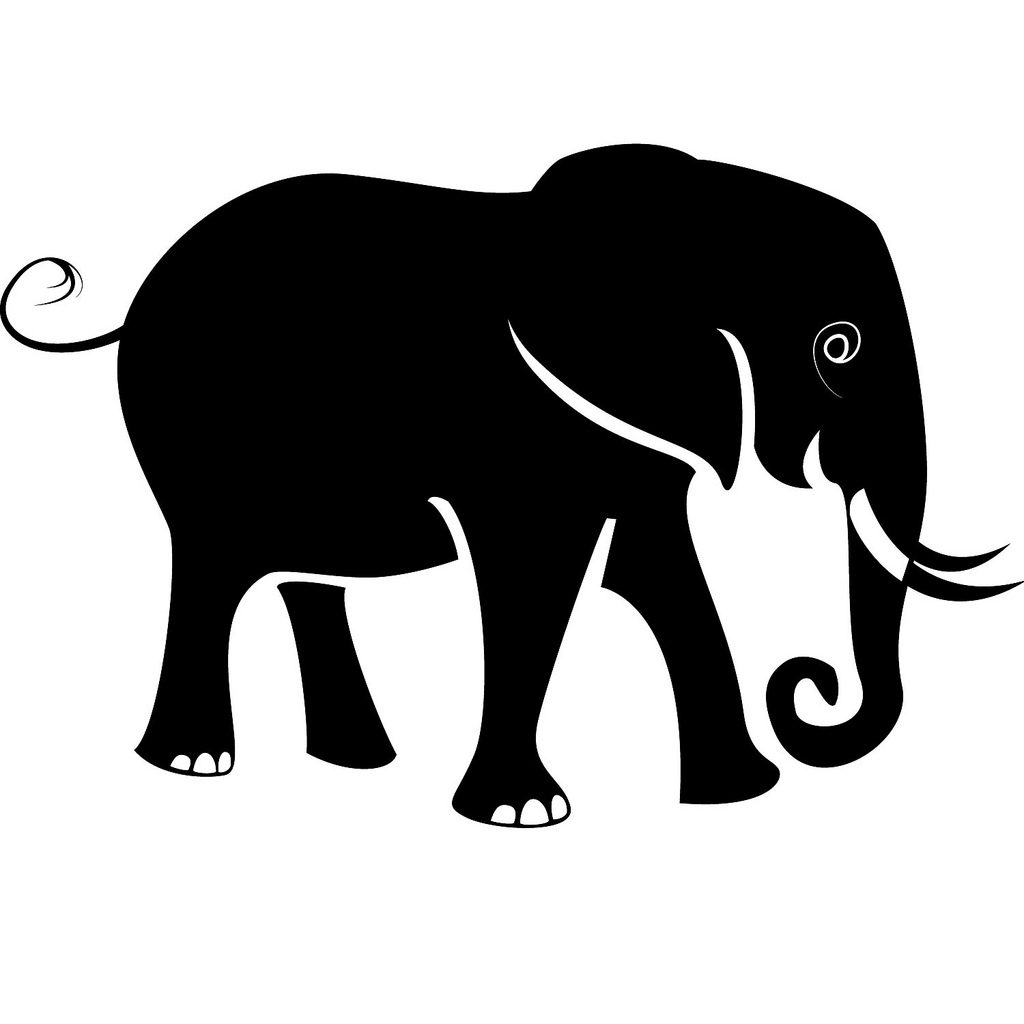 Clipart elephant vector. Free art download clip