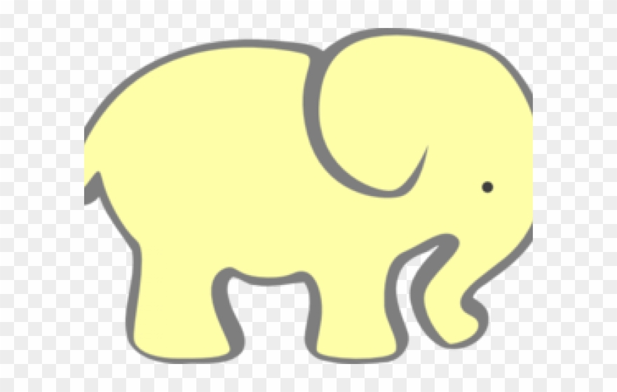 clipart elephant yellow