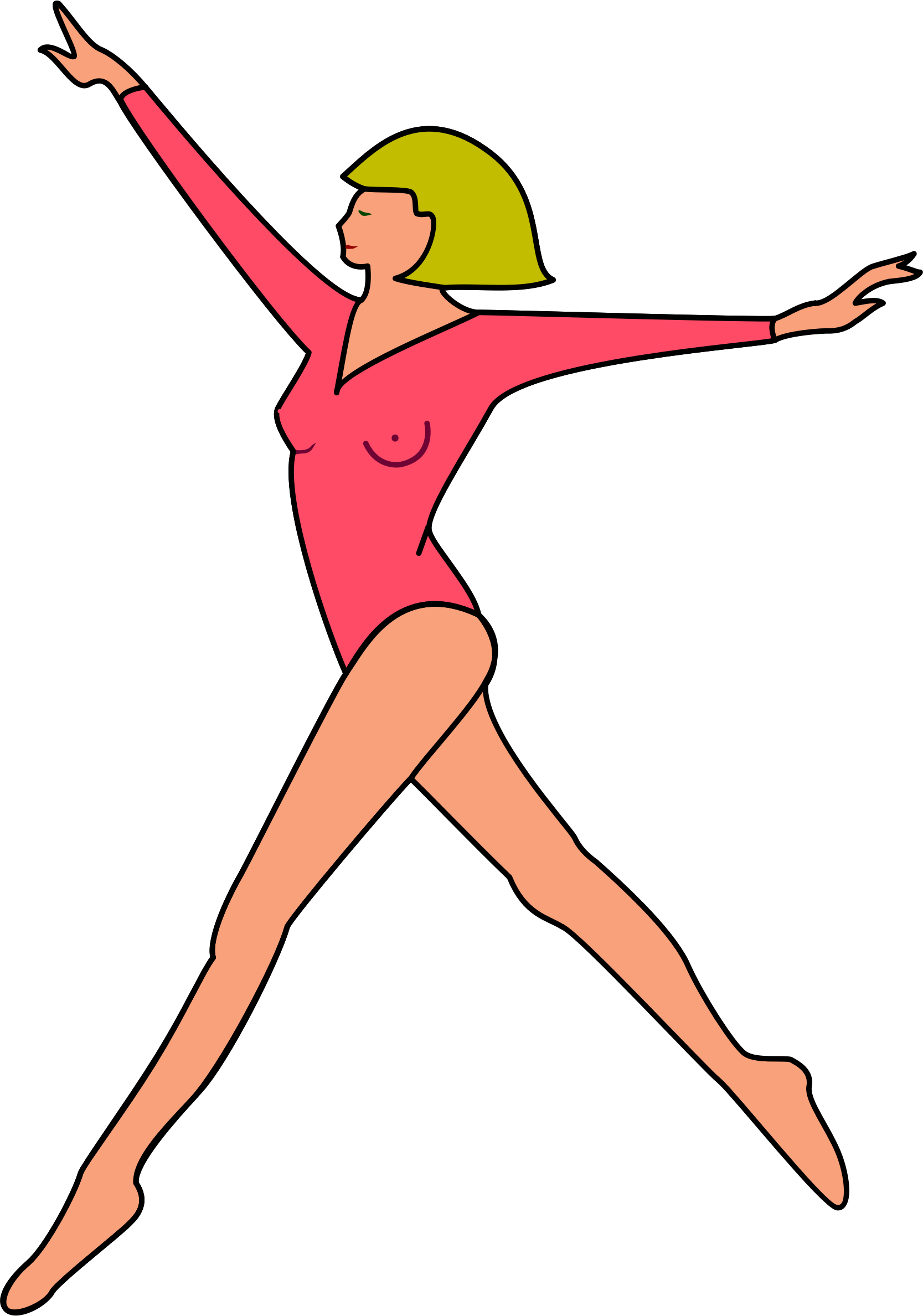 Dance aerobics big image. Gymnastics clipart aerobic