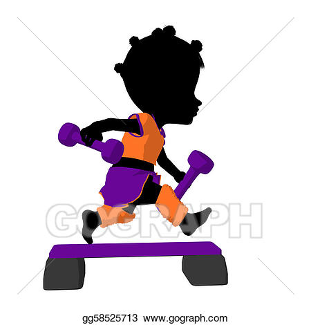 clipart exercise african american