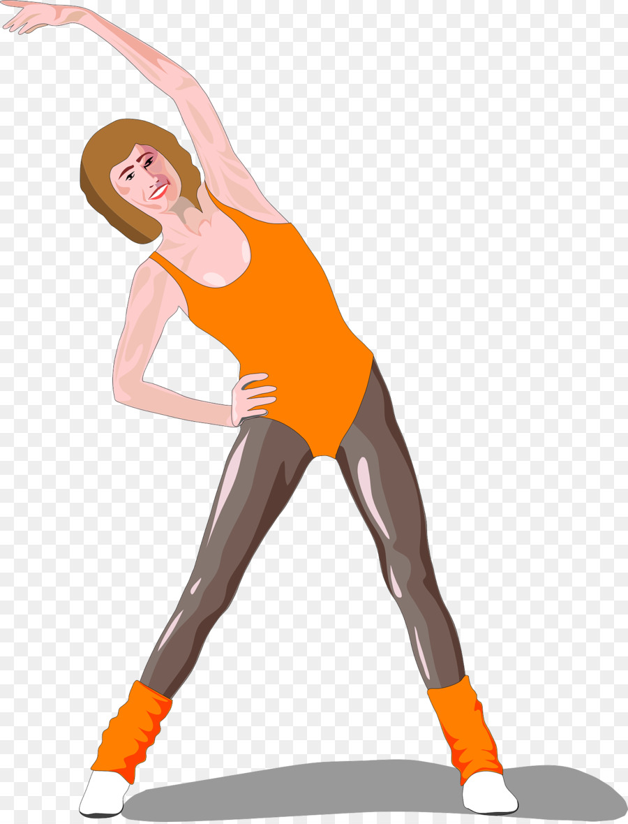 Cartoon clothing orange . Exercise clipart anaerobic exercise