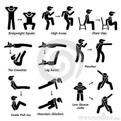 exercising clipart body exercise