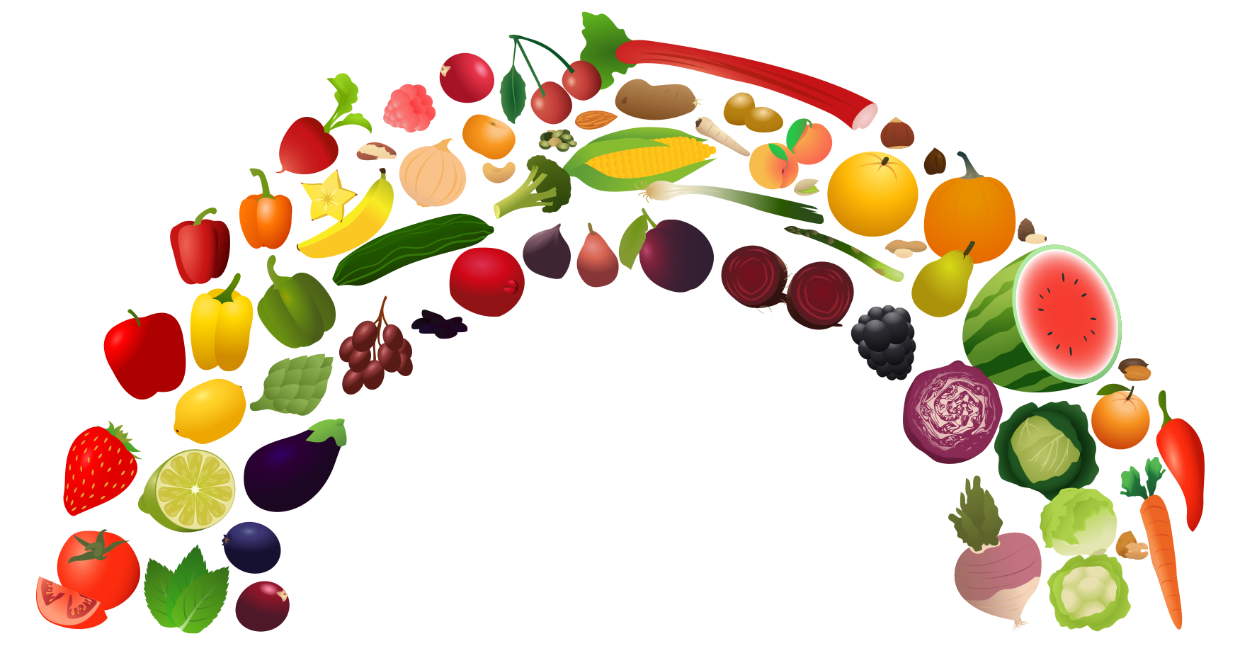 Clipart vegetables organic vegetable. View rainbow png free