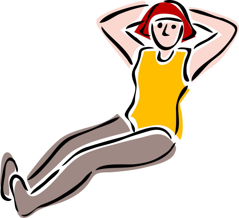clipart exercise girl exercise