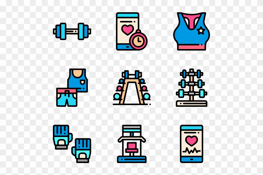 . Clipart exercise gym equipment