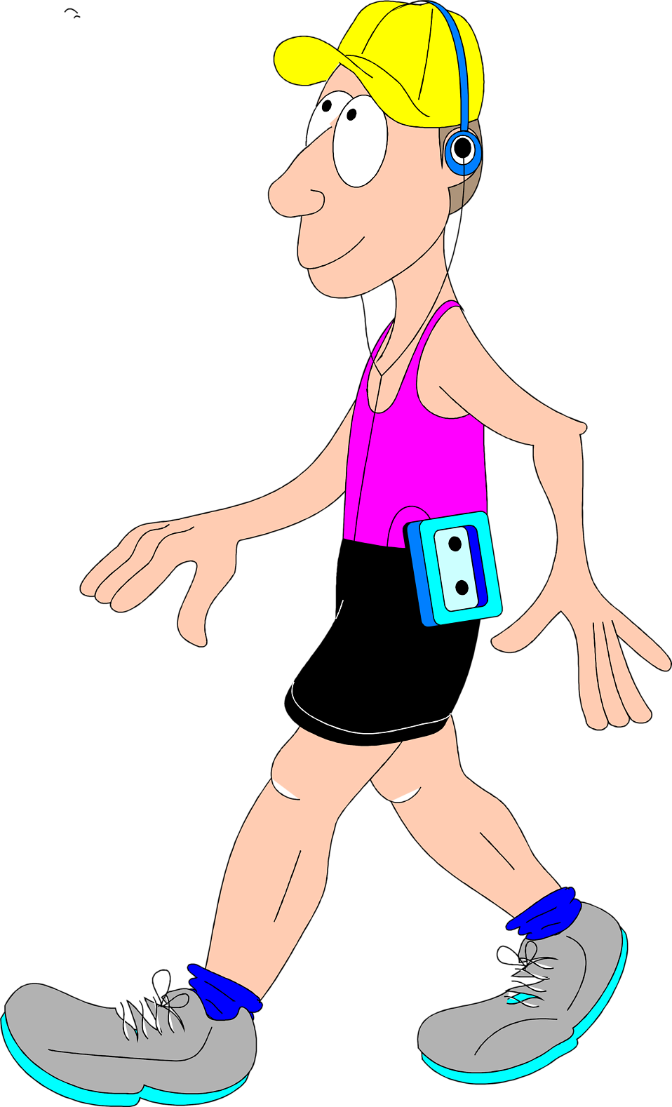 Free stock photo illustration. Exercising clipart exercise man