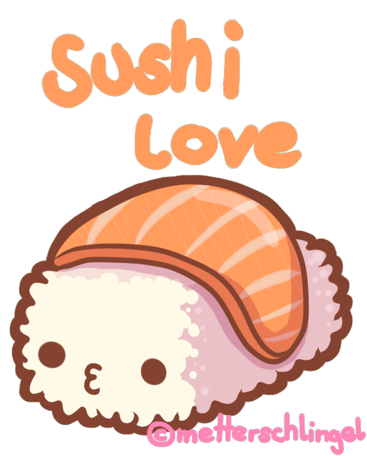 Exercise clipart kawaii. Love funny gif sushi