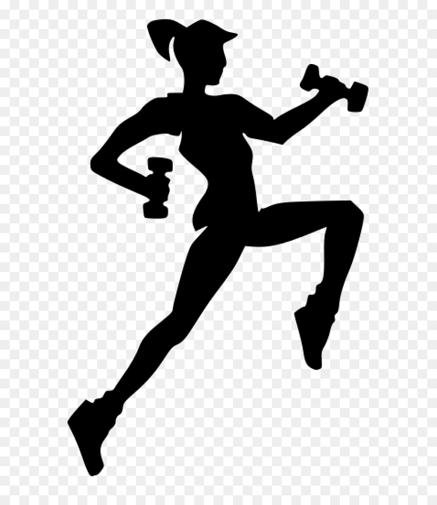 Clipart exercise ladies fitness. Woman cartoon silhouette 