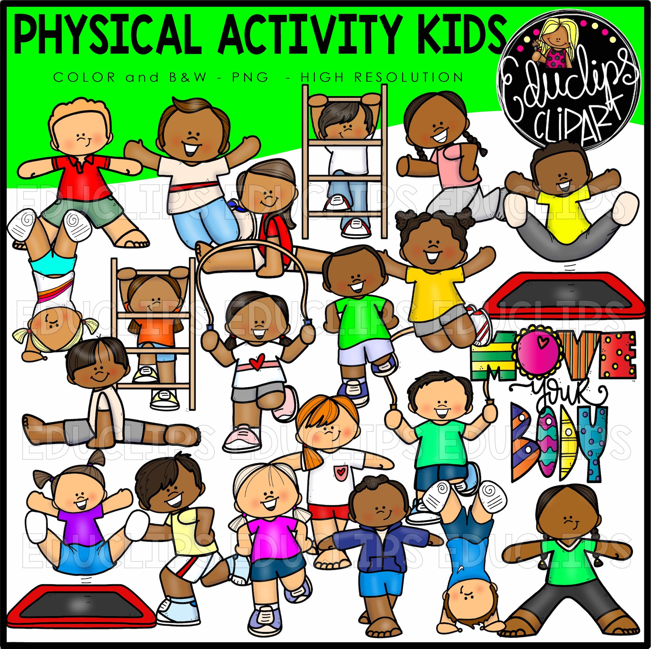 clipart exercise physical activity